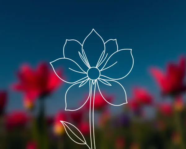 Beautiful Flower Outline Images for Illustrations