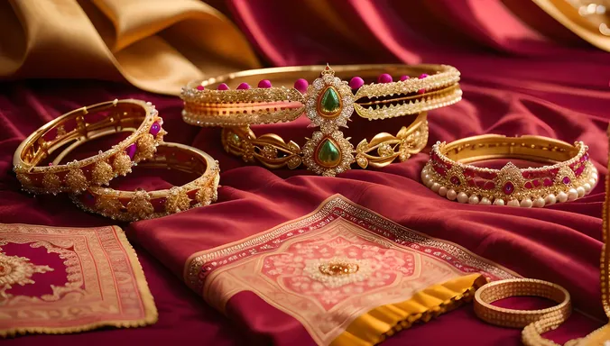 Beautiful Still Life of Dulhan's Wedding Accessories