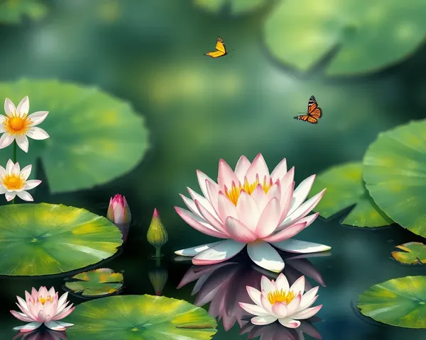 Beautiful Water Lily Blooming in Pani Tanki