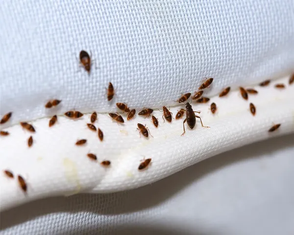 Bed Bugs Images Captured on Bed Frame