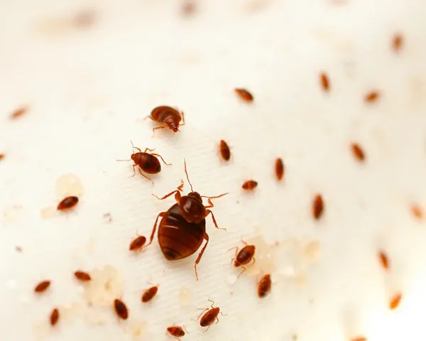 Bed Bugs Images Spotted on Bed Mattress