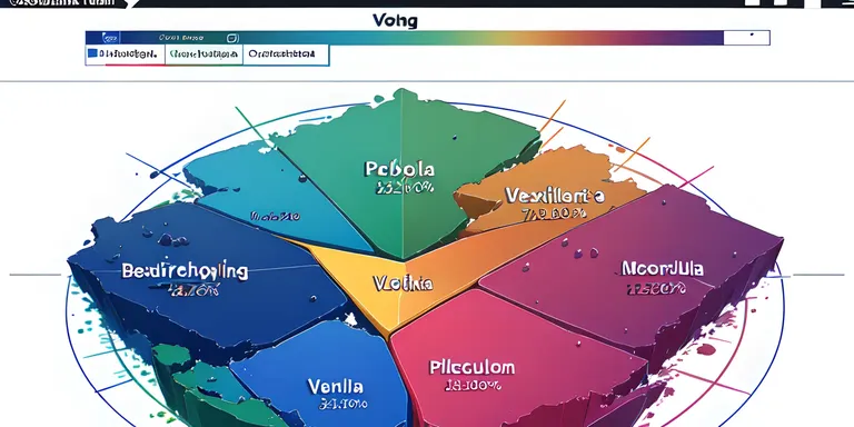 Bendigo Election Results Illustrated on City Map Pie Chart