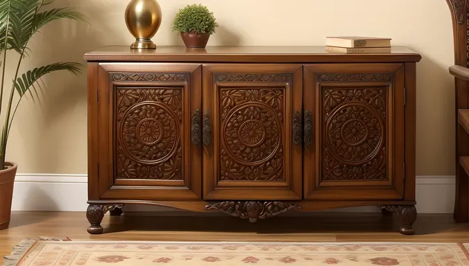 Bhabhi Inspired Home Decor Design with Wooden Cabinet