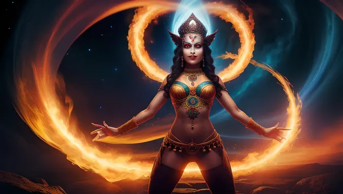 Bhadrakali Tapping into Primal Forces: Otherworldly Power