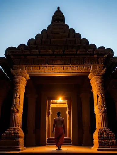 Bhoot Emerges from Haunted Temple with Ancient Carvings