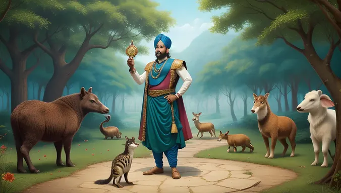 Birbal's Fantastical Images: Solving Puzzle in Magical Forest