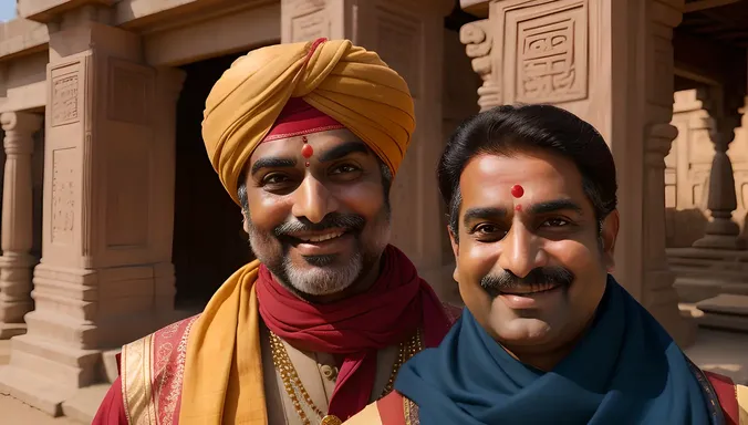 Birbal's Humorous Images: Sneaking into Forbidden Temple
