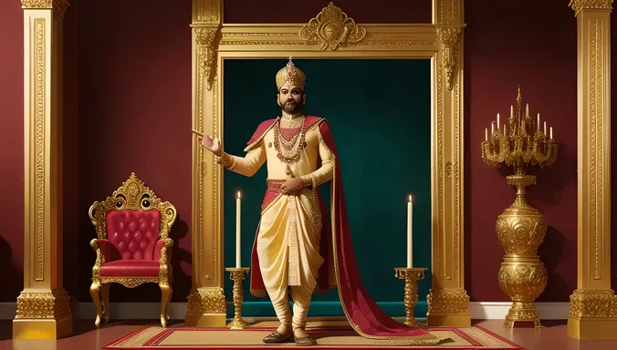 Birbal's Regal Images: Ruling Kingdom with Wit and Wisdom
