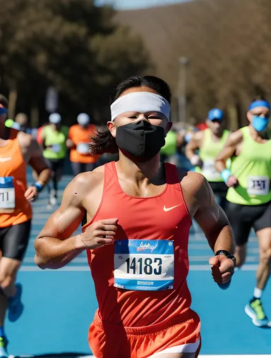 Blindfolded Perseverance and Marathon Running