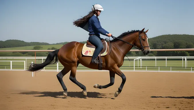 Blindfolded Rider Feels Horse's Rhythm