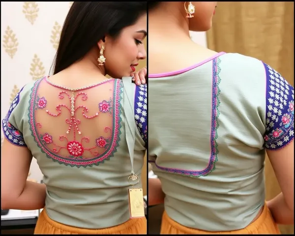 Blouse Back Neck Designs with Beautiful Images
