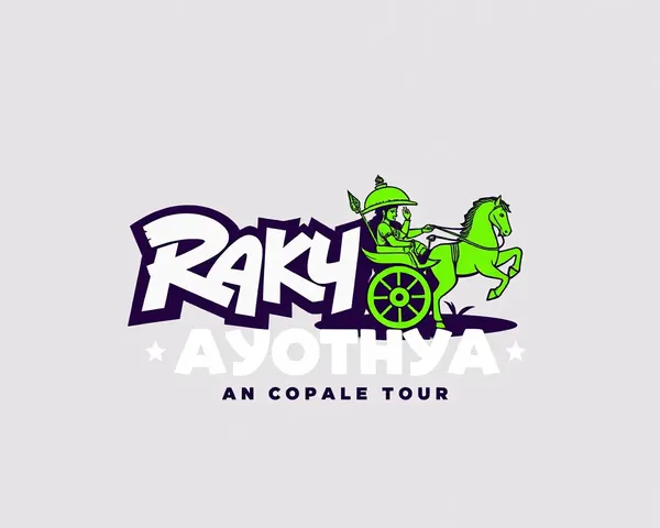 Bold Ayodhya Street Art Collective Logo with Lord Rama's Chariot
