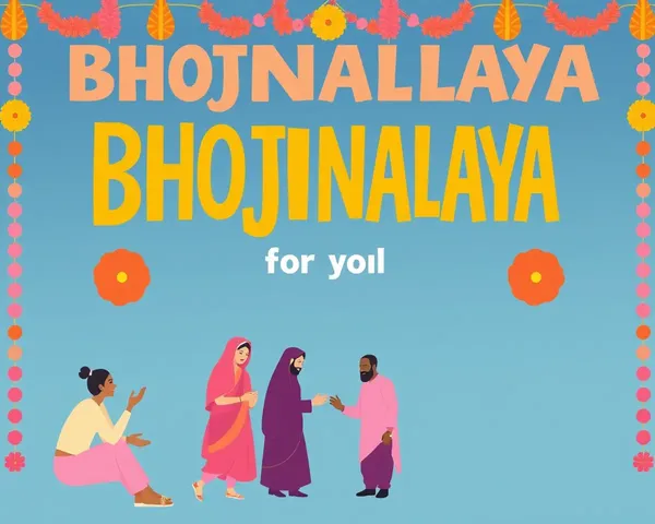 Bold Bhojnalaya Banner Highlights Community and Social Gatherings.