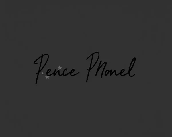 Bold Black Signature on Dark Gray Pattern PNG