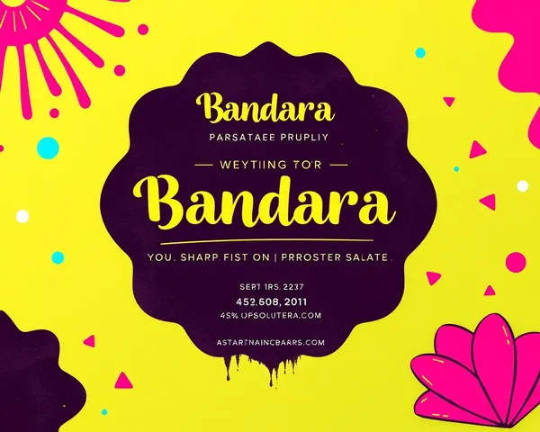 Bold Colors and Graphic Shapes on Pop Art Bhandara Invitation.
