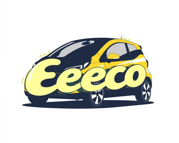 Bold Eeco Car Logo with Bright Colors PNG