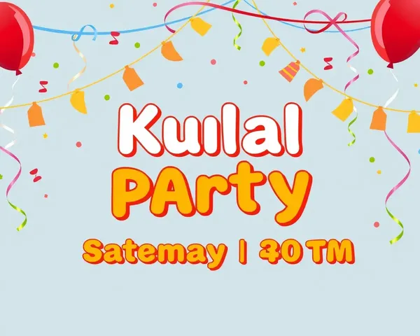 Bold Kular Themed Party Invitation Design