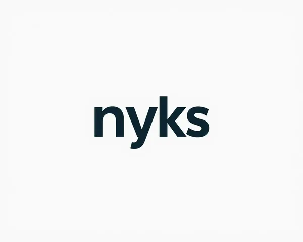 Bold NYKS Logo on Minimalist White Background with Gradient