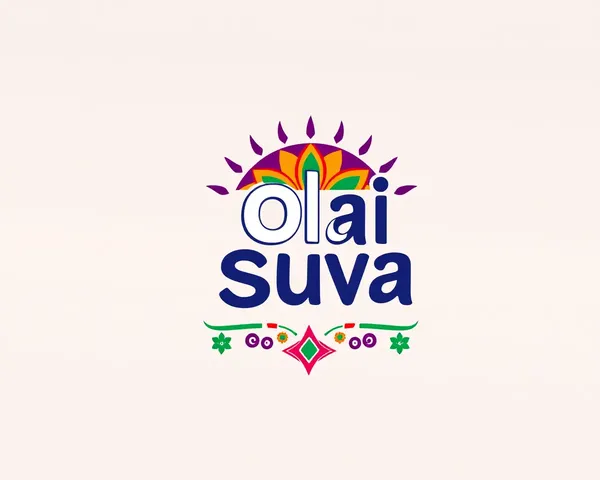 Bold Olai Suvadi Logo Illustration with Indian Motifs