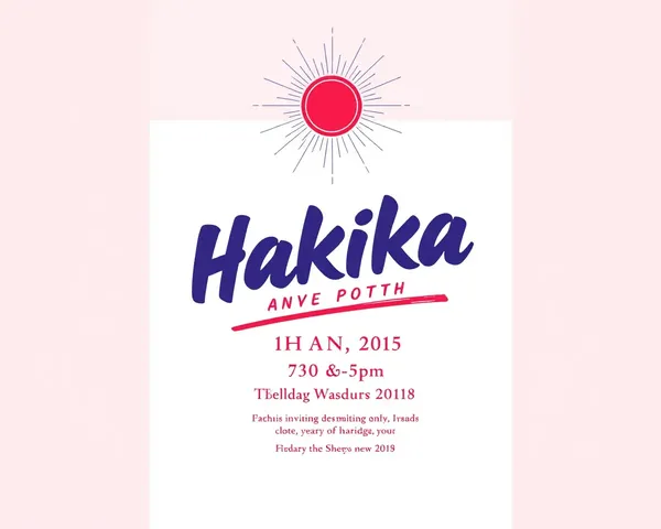 Bold Pop-Art Hakika Invitation Card Graphic Design