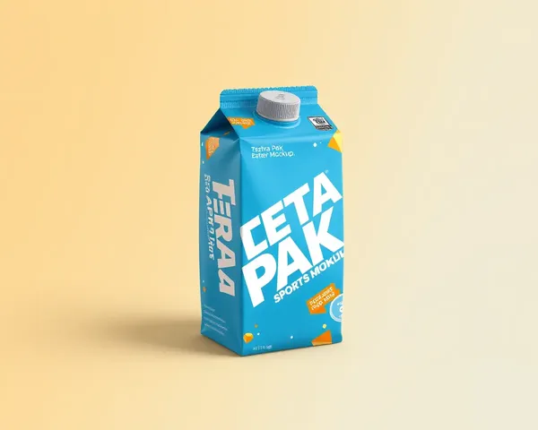 Bold Sports Drink Packaging Tetra Pak Mockup Design