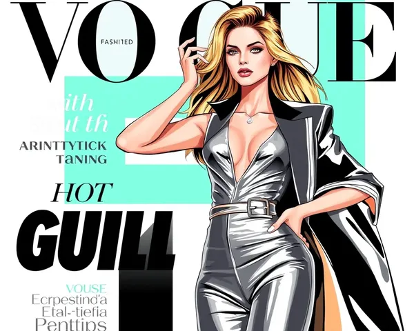 Bold Vogue Cover: Supermodel in High-Fashion Outfit