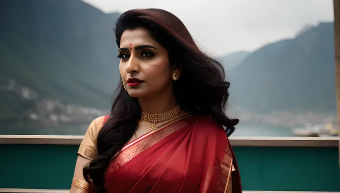 Bold x Bhabhi Posing in Edgy Outfit