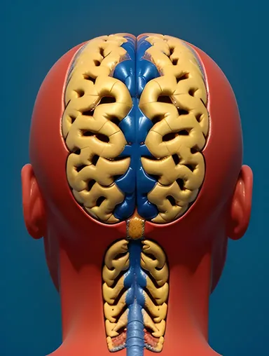 Brain Neoplasm MRI Image with Edges Highlighted in Red