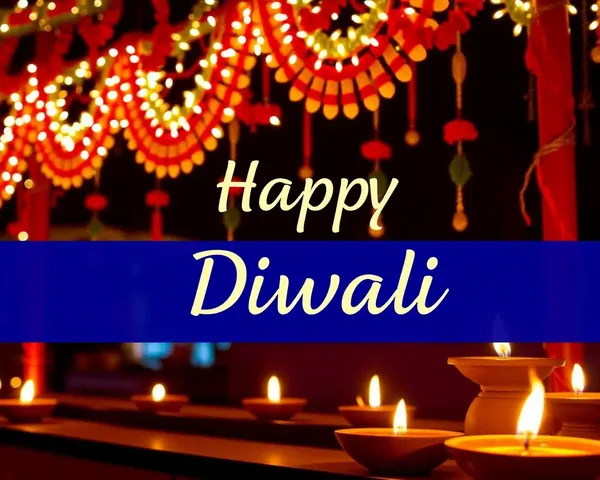 Bright Lights and Colorful Decorations for Happy Diwali Images