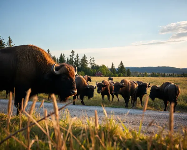 Buffalo Images Showcase Majestic Animals' Natural Habitat