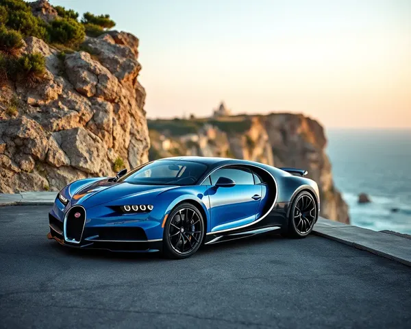Bugatti Centodieci on Ocean Cliff Overlooking Stunning View