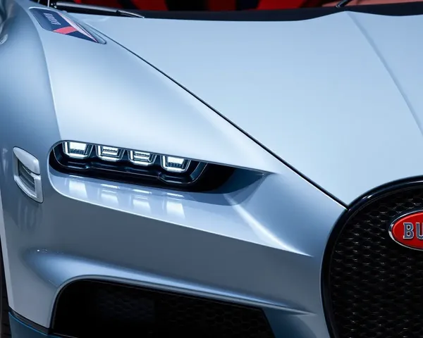 Bugatti Divo Unique Front Grille LED Headlights Close-up