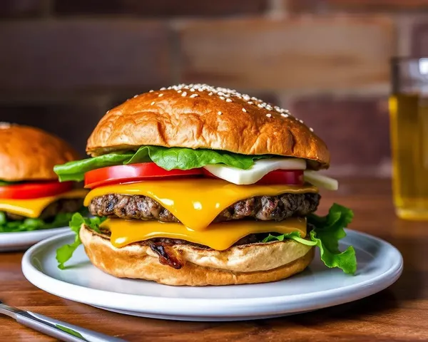 Burger Images for Social Media Promotion