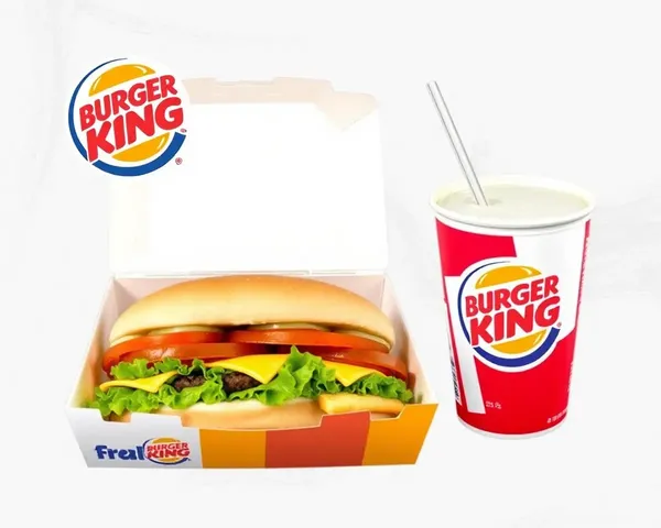 Burger King Meal Combo PNG Image with Convenient Packaging