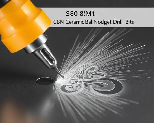 CBN Drill Bit Creates Intricate Design on Metal
