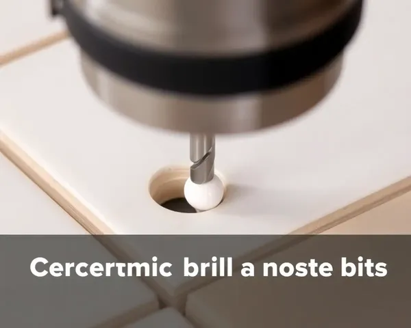 CBN Drill Bit Effectively Drills Hole in Ceramic Tile