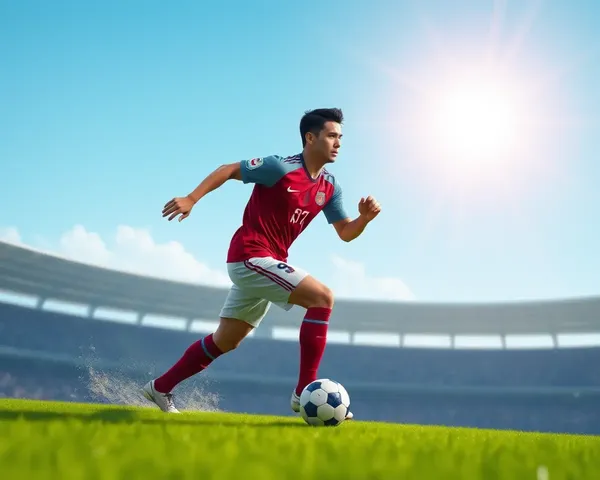 CR7 in Action with Halo of Light Illustration