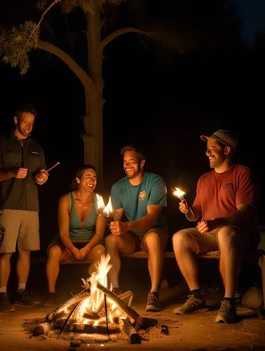 Campfire Gathering with theetam-inspired Lantern