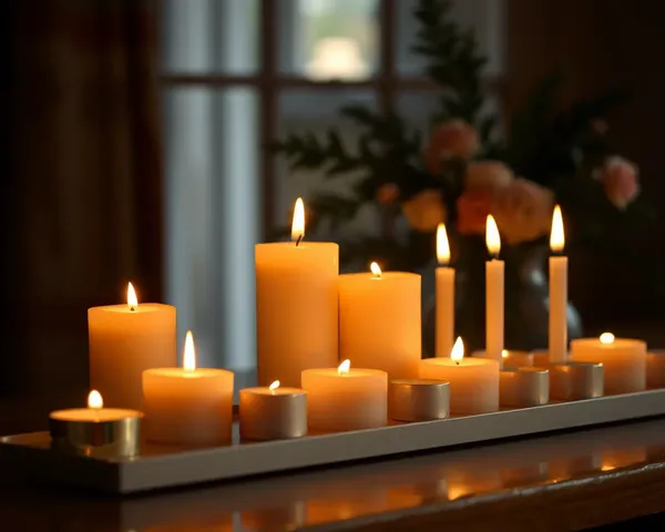 Candle Images Captivate with Soft Warm Glow