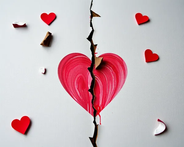 Captivating Broken Heart Images on Social Media