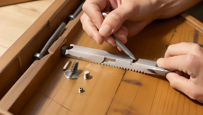 Carefully Removing a Stubborn Screw with Undressing Tool