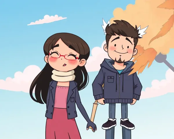 Cartoon Couple Images Feature Unique Illustrations