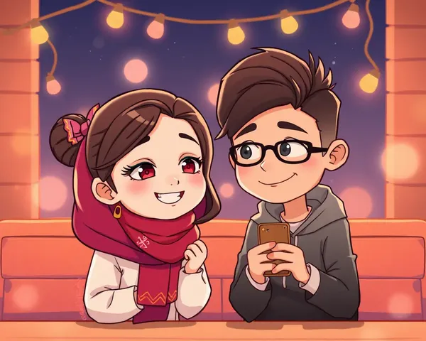 Cartoon Couple Images Showcase Romantic Moments