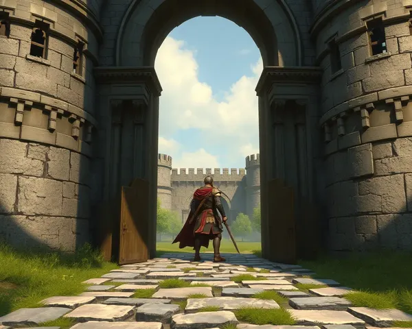 Castle Defender Repels Invaders at the Gates Wallpaper
