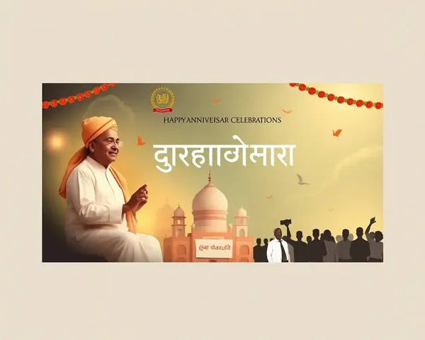 Celebratory Bhagwat Anniversary Banner Design