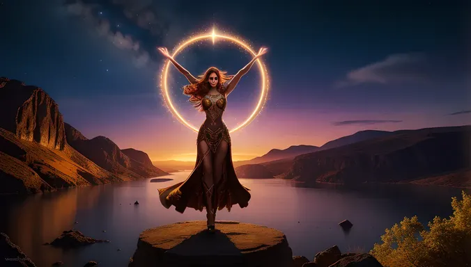 Celestial Form of Kamdev with Symbols of Love and Halo