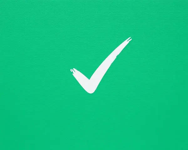 Check Mark Image Icon Representing Approval