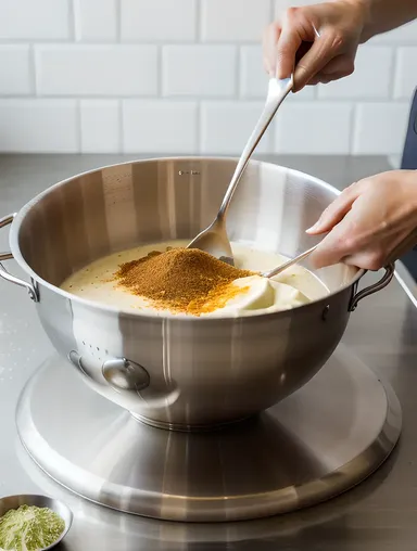 Chef Whips Up Creamy Raita with Blender and Spices