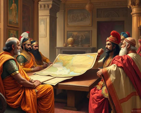 Chhatrapati Shivaji Maharaj Meets Generals and Advisors for Battle Plan