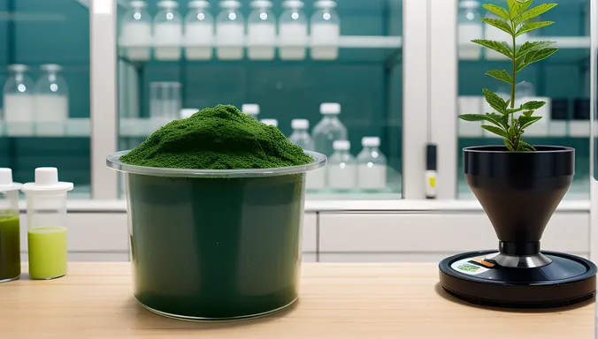 Chlorella Plant in Hydroponic System Laboratory